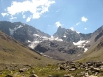 Monumento Natural El Morado, Glacier, em Santiago, Chile.  Santiago - CHILE