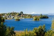 Cidade e lago Llanquihue. Chile Guia de Llanquihue, CHILE