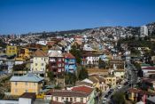 Vista de uma das colinas de Valparaíso Guia de Valparaiso, CHILE