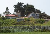 Vista do Museu Pablo Neruda da Praia Isla Negra Guia de Isla Negra, CHILE