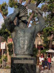 Estátua de Conch Blower, Franklin Powell Park Guia de Cruz Bay, ILHAS VIRGENS