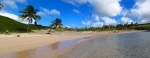 Praia Anakena, parte do nosso guia da Ilha de Páscoa.  Isla de Pascua - CHILE