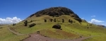 Vulcão Rano Raraku.  Isla de Pascua - CHILE