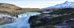 O Salto Grande é uma cachoeira no rio Paine, depois do Lago Nordenskjöld, dentro do Parque Nacional Torres del Paine.  Torres del Paine - CHILE
