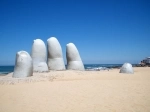 A Mão, Punta del Este. Uruguai Guia de atrações de Punta del Este.   - Uruguai