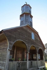 Igreja de Colo em Chiloé.  Chiloe - CHILE