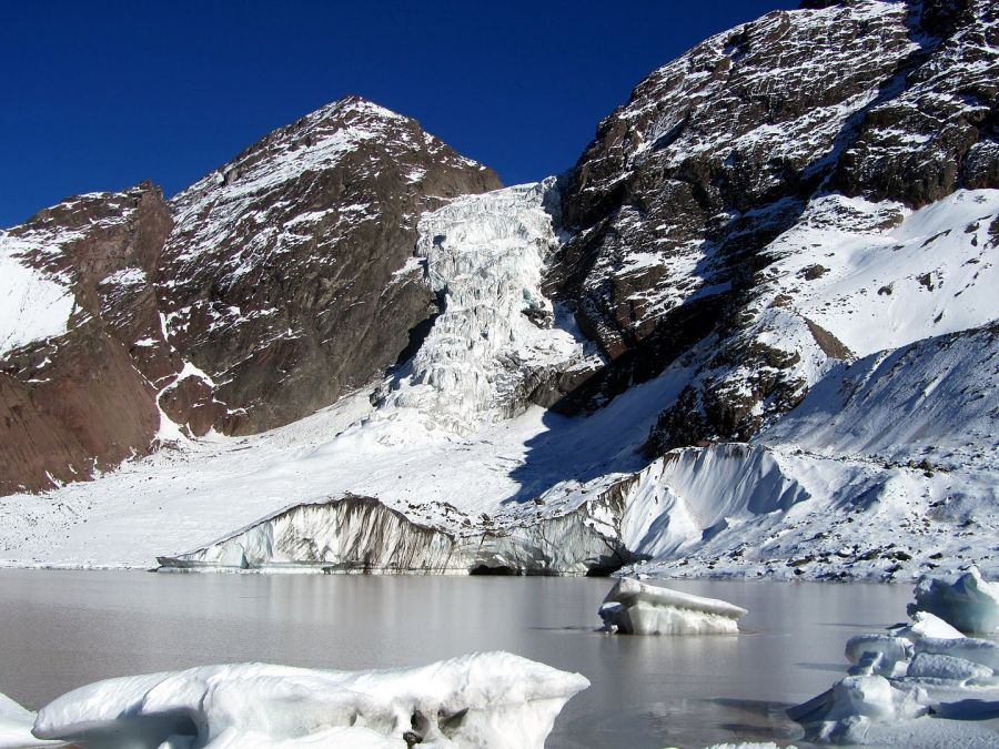 Monumento Natural El Morado, Glacier, em Santiago, Chile Santiago, CHILE