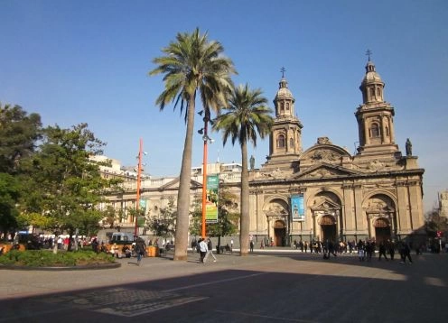 Plaza de Armas em Santiago