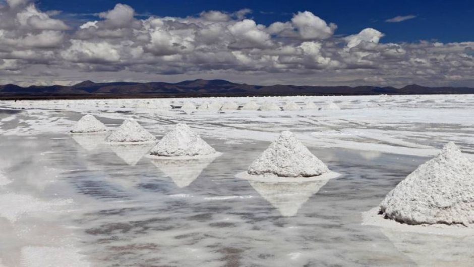 Salar de Uyuni com o Hotel Palacio de Sal, , 