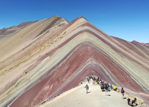 Excursão na montanha Vinicunca. Cusco, PERU