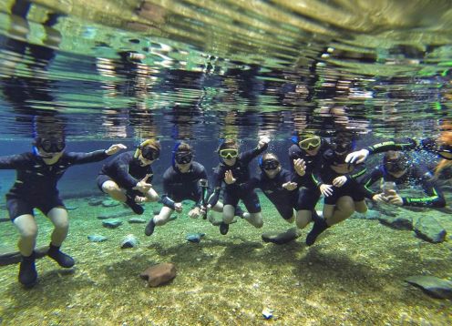 Snorkel em Rio Licura. , CHILE