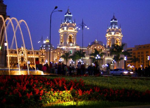 City tour em Lima Noite. , 