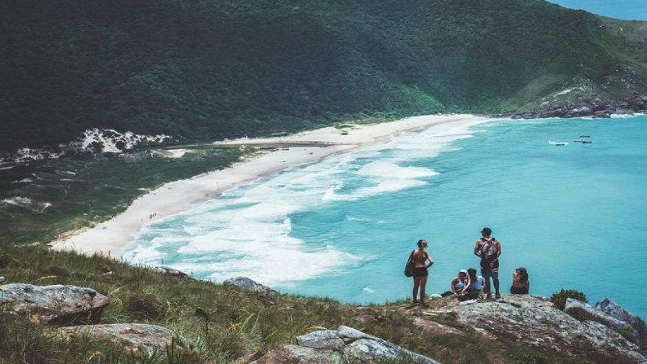 Trilha de Lagoinha do Leste. Florianopolis, BRASIL