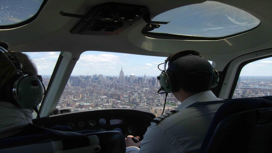 VÃ´o de helicÃ³ptero por Manhattan, Nova York, New York, NY, ESTADOS UNIDOS