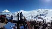 Valle Nevado, Vista do terraço do restaurante. EXCURSÃ£O VALLE NEVADO, Santiago, CHILE